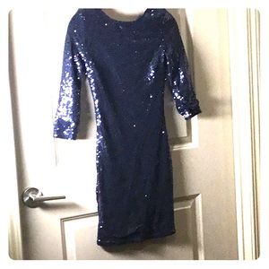Tobi Navy blue sparkle mini dress
